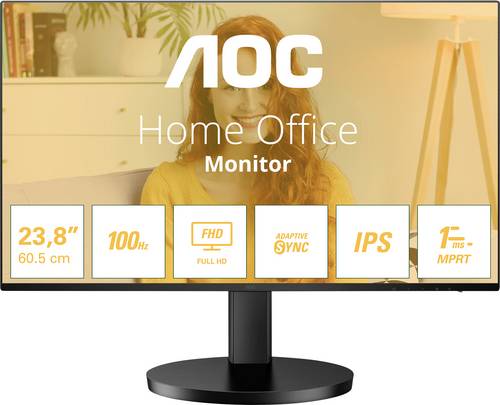 AOC 24B3HA2 LED-Monitor EEK E (A - G) 60.5cm (23.8 Zoll) 1920 x 1080 Pixel 16:9 14 ms HDMI, VGA IPS LED