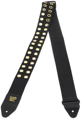 Ernie Ball E-Guitar Strap HL Metal Gold Schwarz