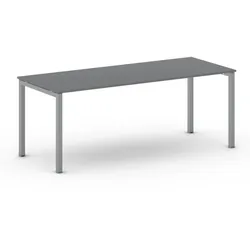 Büroschreibtisch METAL 200x80 cm, Graphit