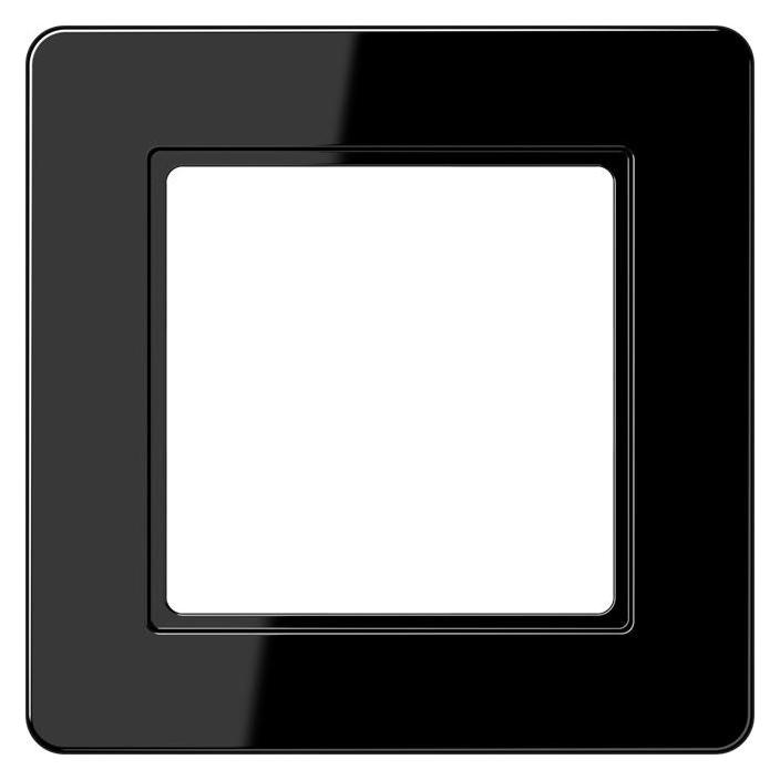 JUNG Einbaurahmen 1f sw glz A / A FLOW Kst AF581BFSW (AF581BFSW)