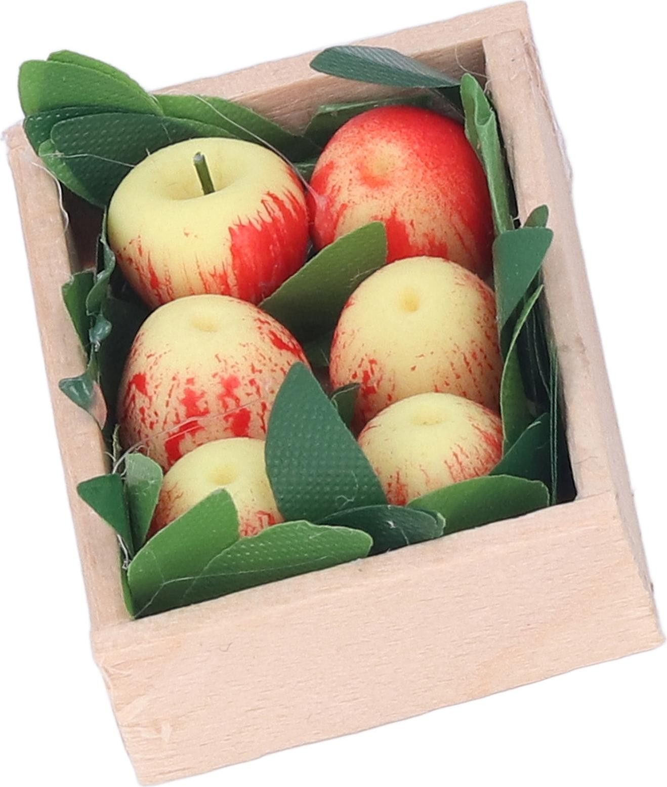 Gistuch Miniatuur Appels voor Poppenhuis Decoratie, 1:12 Schaalmodel Fruitaccessoires