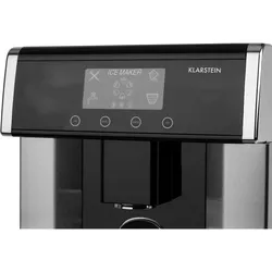 Klarstein Eiszeit Eiswürfelmaschine Edelstahl 3 Eiswürfelgrößen silber Silber
