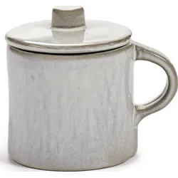 La Mère Espressotassen mit Deckeln, 110 ml, offwhite, 2 St.