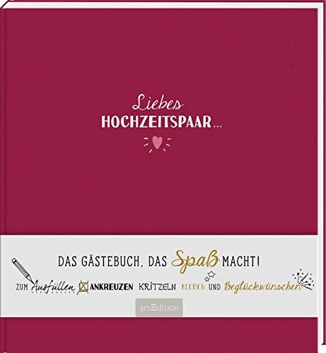 Liebes Hochzeitspaar … Das Gästebuch, das Spaß macht: Zum Ausfüllen, Ankreuzen, Kritzeln, Kleben und Beglückwünschen Besonderes Album und wertiges Hochzeitsgeschenk - Preis vom 11.10.2026 03:10:56 h