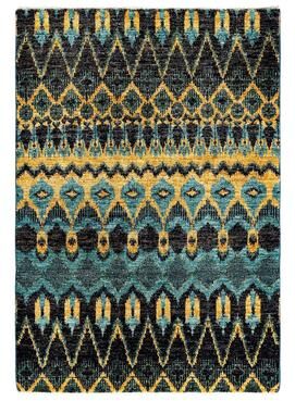Overton "Contemporary Overdyed Wool Hand Knotted Area Rug - 4' 6"" x 6' 5"""