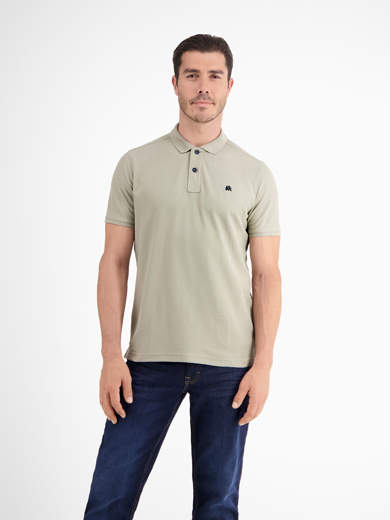 Poloshirt LERROS "Poloshirt mit COOL & DRY Funktion in Piqué-Qualität", Herren, Gr. XL, soft stone, 60% Baumwolle, 40% Polyester, ohne Ausschnitt, Shirts Poloshirt, Atmungsaktiver Baumwollmix, Feine Piqué-Qualität, Zeitloser Polo-Style soft stone XL