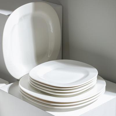 Stone Lain Quadro Porcelain Dinner Plate Set