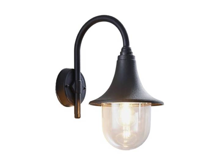 Lindby Wandleuchte außen Nalevi (spritzwassergeschützt (Modern) in Schwarz (1 flammig, E27) - Außenwandleuchten Wandlampe Led Außenlampe Outdoor für Außenwand/Hauswand