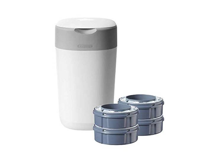 Tommee Tippee Poubelle à Couches Twist & Click + 4 oplaadbare tommee tipee