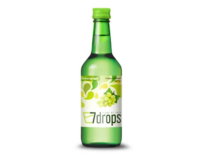 7DROPS Soju groene druif 12% alcohol 360 ml