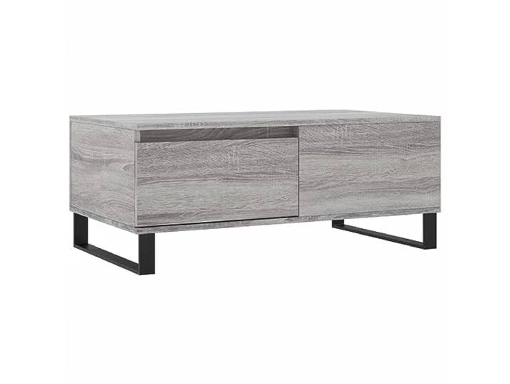 Makastle Wohnzimmertisch Couchtisch Grau Sonoma 90x50x36,5 cm Holzwerkstoff