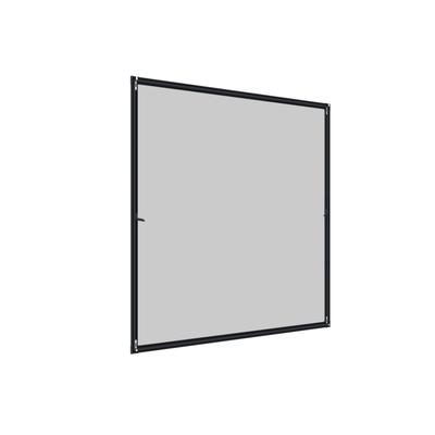 Insektenschutz-Fensterrahmen WINDHAGER "Expert aus starkem Fiberglasgewebe, Insektenschutzgitter für Fenster", schwarz (rahmen: anthrazit gewebe: anthrazit), B:100cm H:120cm, Insektenschutzgitter, Fliegengitter in weiß, anthrazit erhältlich,...