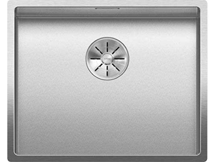 BLANCO CLARON 500-IF Durinox Edelstahl Spüle [54x44x19,9 cm] für 60 cm breite Unterschränke Widerstandsfähig gegen Kratzern Großes Beckenvolumen
