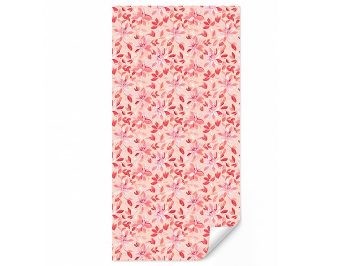 OnlyWow Tapete - Botanisch - Blumen - Rot - 120x240 cm, Koralle, Papier, Rechteckig, 120x240 cm, Tapeten & Wandverkleidungen, Vliestapeten