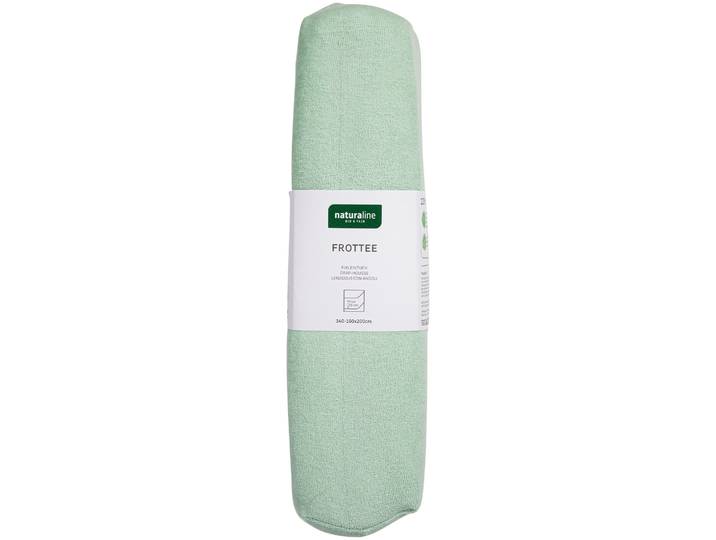 Naturaline Textil Bio Fixl. Frotte 160x200 lindengrün