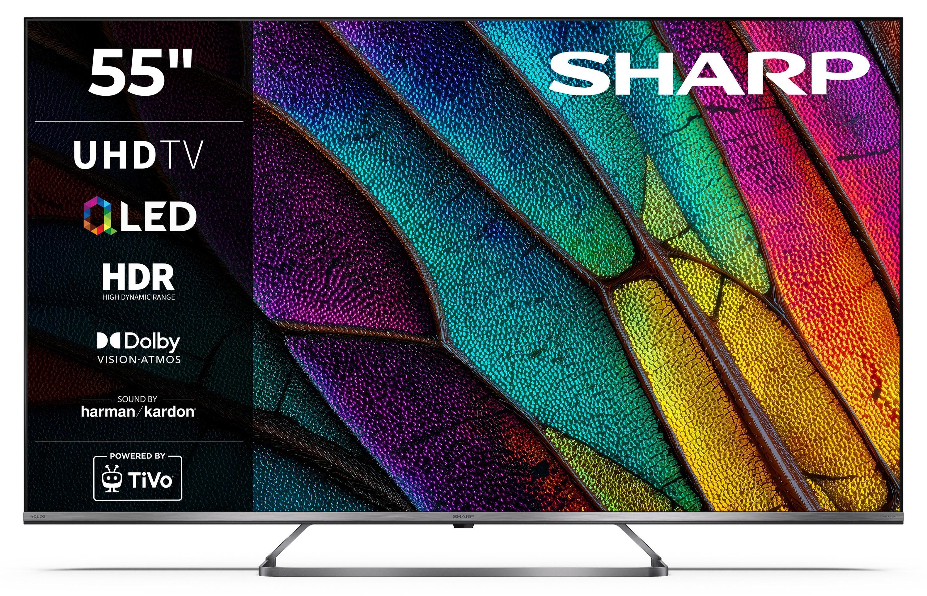 Sharp 55JM6745E QLED Fernseher 55 Zoll Smart TV by TiVo 4K UHD Fernseher mit HDR Dolby Vision (2026)