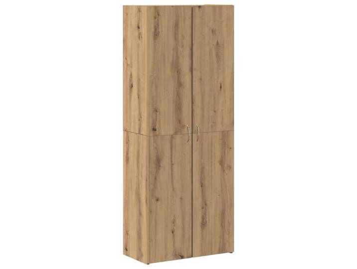 NEW 2025 - Armoire de bureau verticale pour dossiers lettre Ensemble de 2 Chêne artisan Bois d'ingénierie @@427