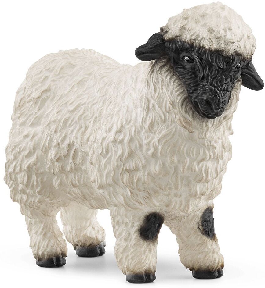 Schleich Farm World Valais Black-Nosed Sheep Figure, 7.7 cm / 3.1 cm / 5.7 cm, for Kids