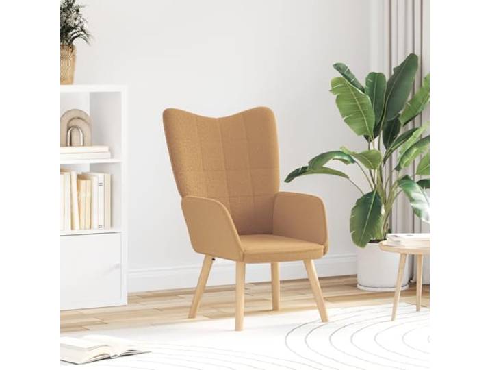 HEFZGDB Moderner Beige Relaxsessel mit Wollähnlichem Stoff für Wohnzimmer und Schlafzimmer – Ergonomischer Lesesessel mit Abnehmbarem Kissen, Stabiler Holzrahmen und Langlebiger