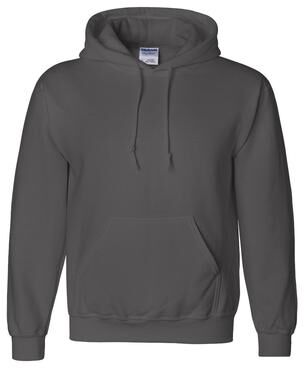 Gildan G125 DryBlend Hooded Sweatshirt in Charcoal size 3XL   Cotton Polyester 12500, G12500
