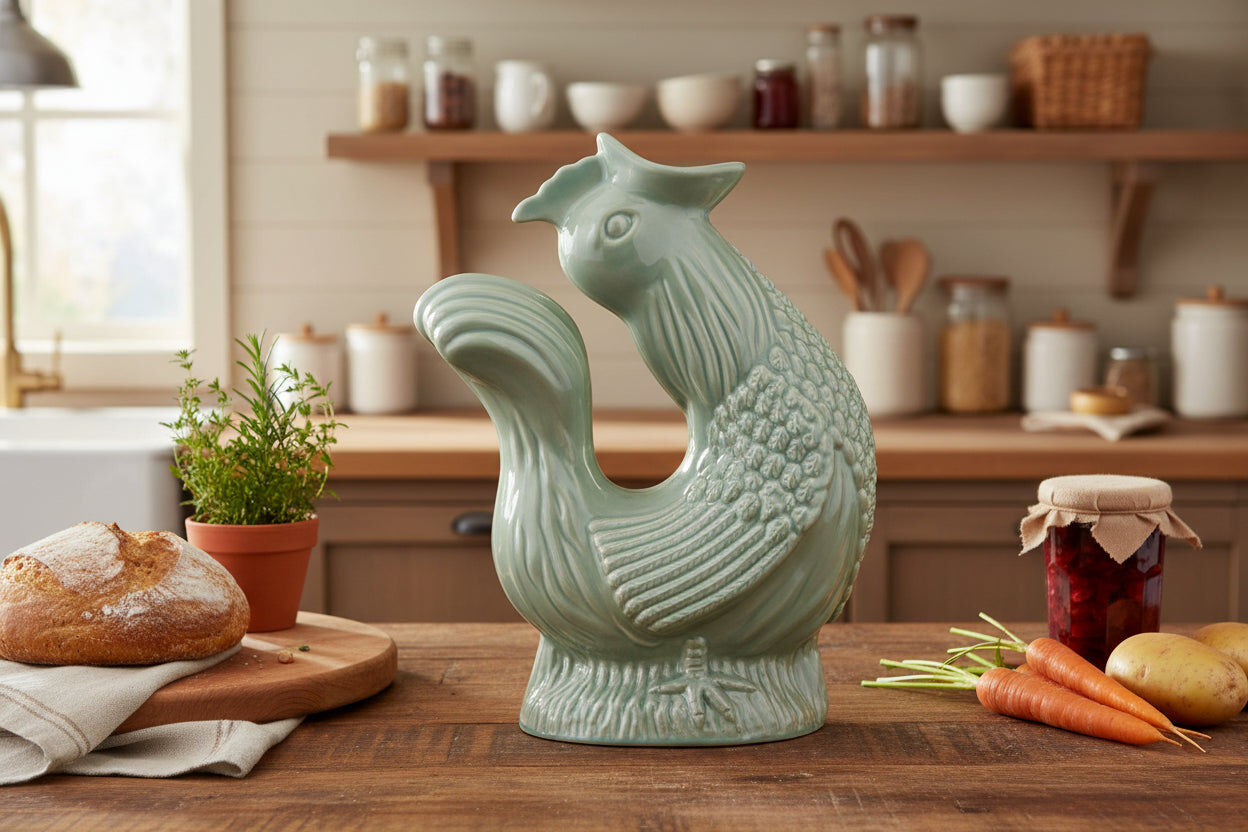 The Original Gluggle Jug Factory Cluckle Jug - Extra Large - Sage