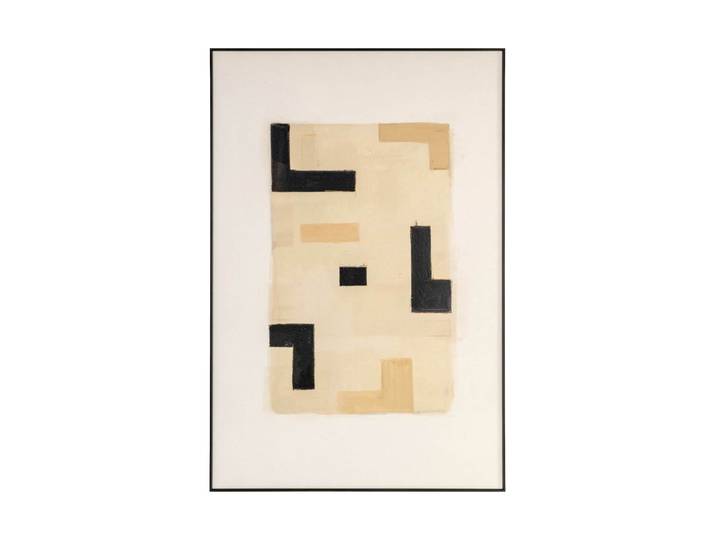 Design Wandbild „Vortex“ mit Holzrahmen, 120 x 80 cm Beige Richmond Interiors