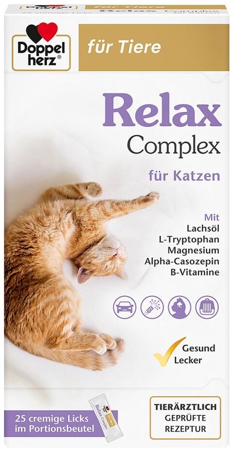 Doppelherz für Tiere Relax Complex für Katzen 25X10g