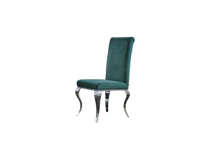 Kawola Esszimmerstuhl Leia Grün Velvet, Textil, 44x101x64 cm, Esszimmer, Stuhl