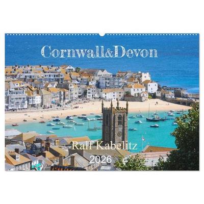 Cornwall & Devon 2026 (Wandkalender 2026 DIN A2 quer), CALVENDO Monatskalender