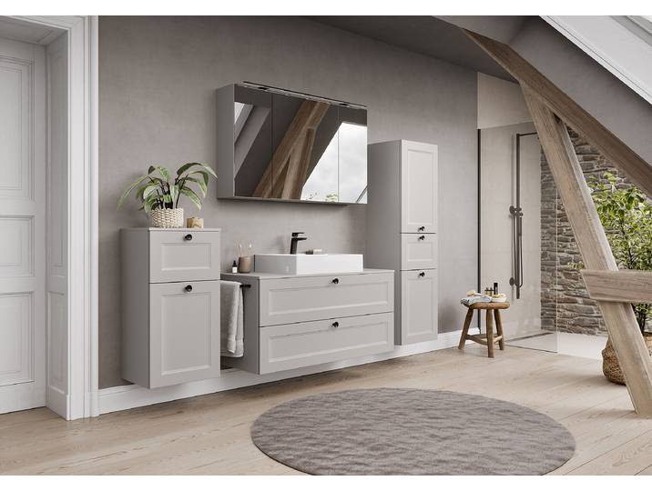Waschtisch Cascada Typ B 120cm Grau/Steingrau