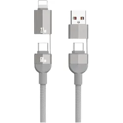 GreenMnky 4 in 1 PD 60W+ 27W Cable (1,2M) (1.20 m, 60 W), USB Kabel