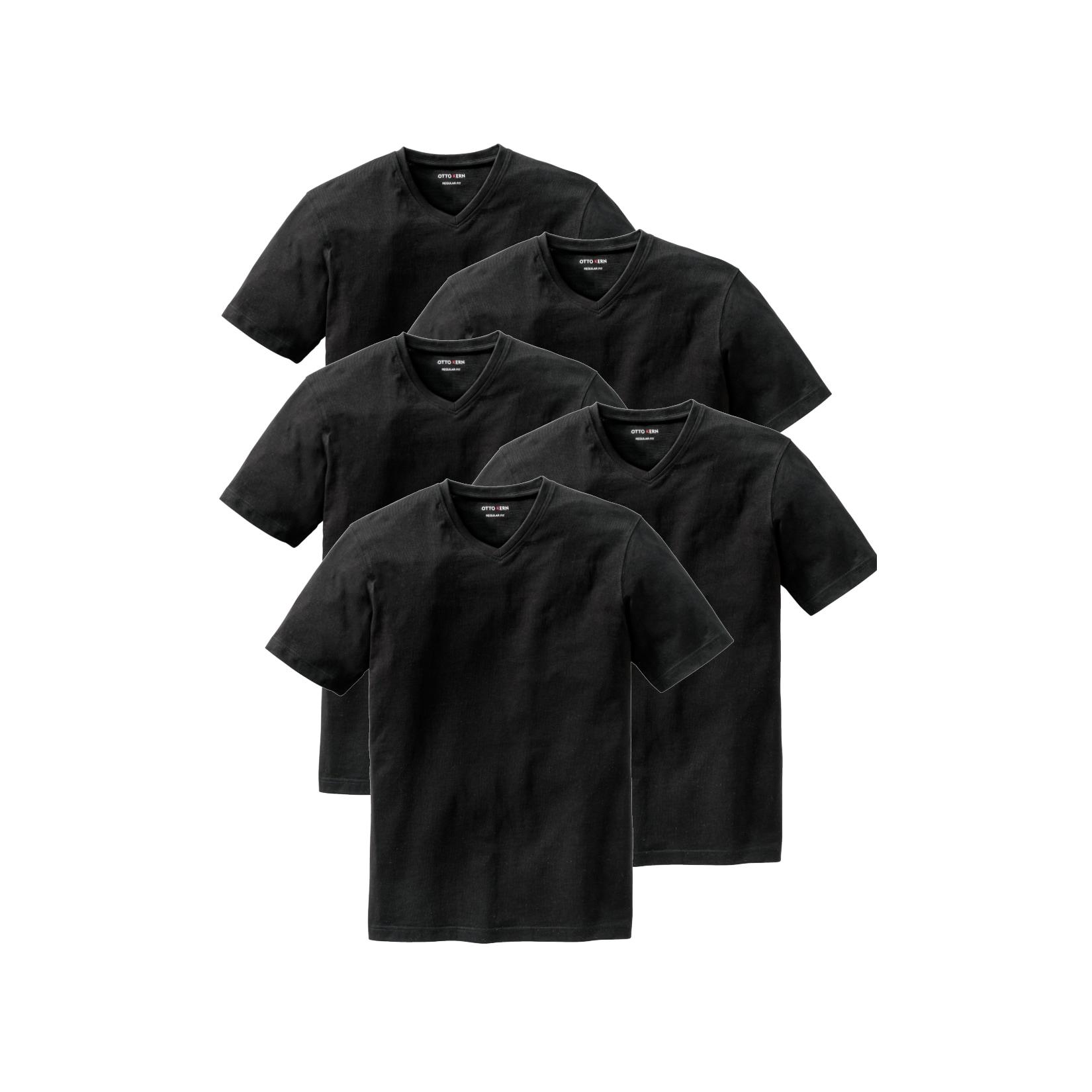 Otto Kern 5er Pack Herren T-Shirts V-Ausschnitt 100% Baumwolle