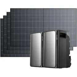 EcoFlow STREAM Ultra/Pro/Max Balkonkraftwerk mit Speicher - STREAM Ultra (0 % MwSt. – nur in Deutschland) / STREAM Max + 4 × 500 W Starres Solarpanel