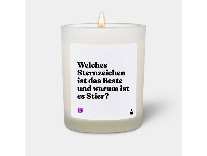 Duftkerze Weiss Woody Welches Sternzeichen ist das Beste und warum ist es Stier?