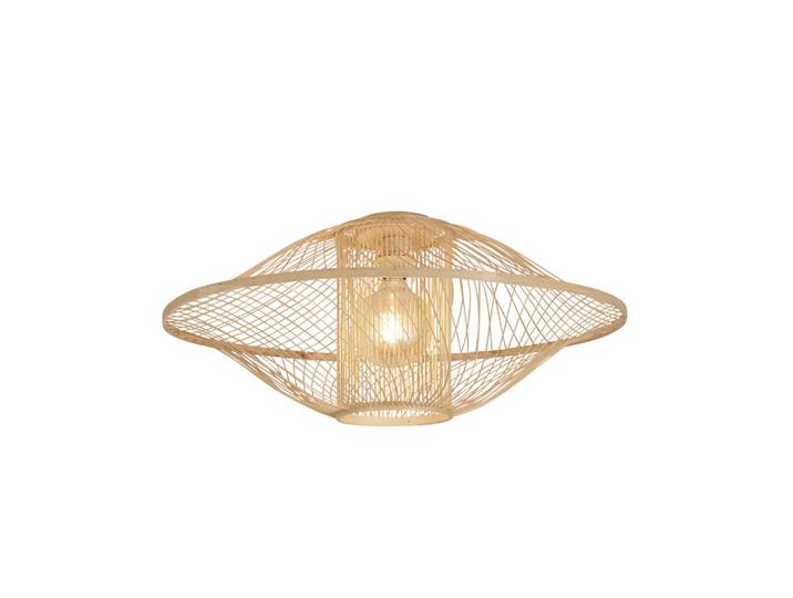 Good & Mojo Deckenleuchte, Naturfarben, Holz, rund, 30 cm, Lampen & Leuchten, Innenbeleuchtung, Deckenlampe, Deckenlampen