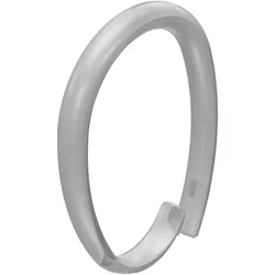 DUSCHVORHANGRINGE verschließbar 65/49 mm für Duschvorhangstange / Spannstange, Glasklar, Packung 10 Stück