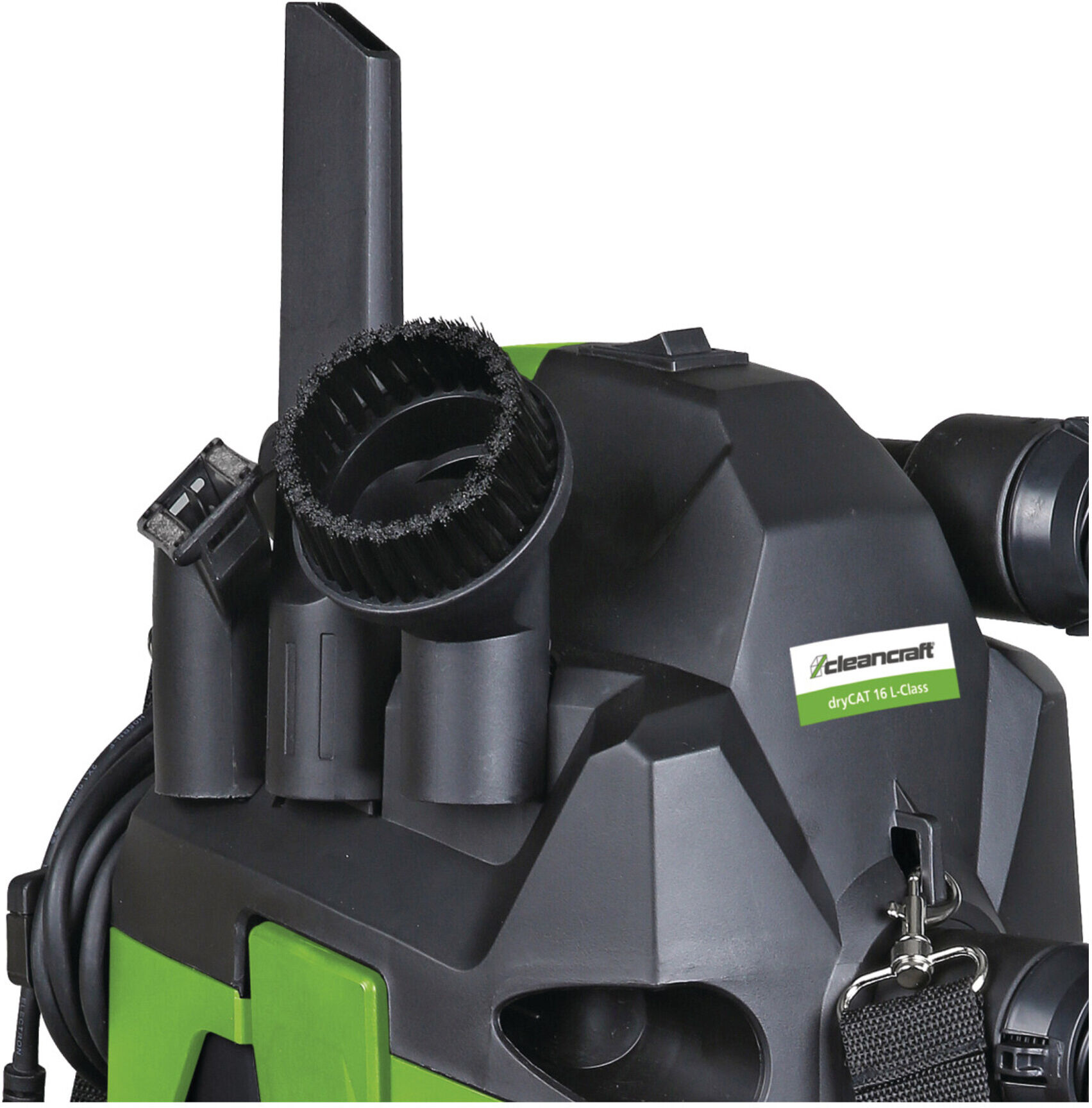 Stürmer Trockensauger dryCAT 16 L-Class aus Kunststoff und Metall für die Reinigung von trockenen Oberflächen oder Stäuben, Leistung: 1200 W, Saugvolumen: 1500 l/min, Unterdruck: 230 mbar, Behältervolumen: 6 l, Typ: CLEANCRAFT (7002116)