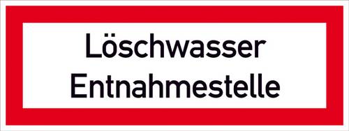 SafetyMarking 11.2580 Hinweisschild Löschwasser Entnahmestelle Aluminium (B x H) 297mm x 105mm 1St.