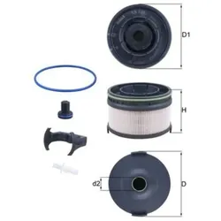 Kraftstofffilter MAHLE KX 533KIT für Mercedes-Benz E
