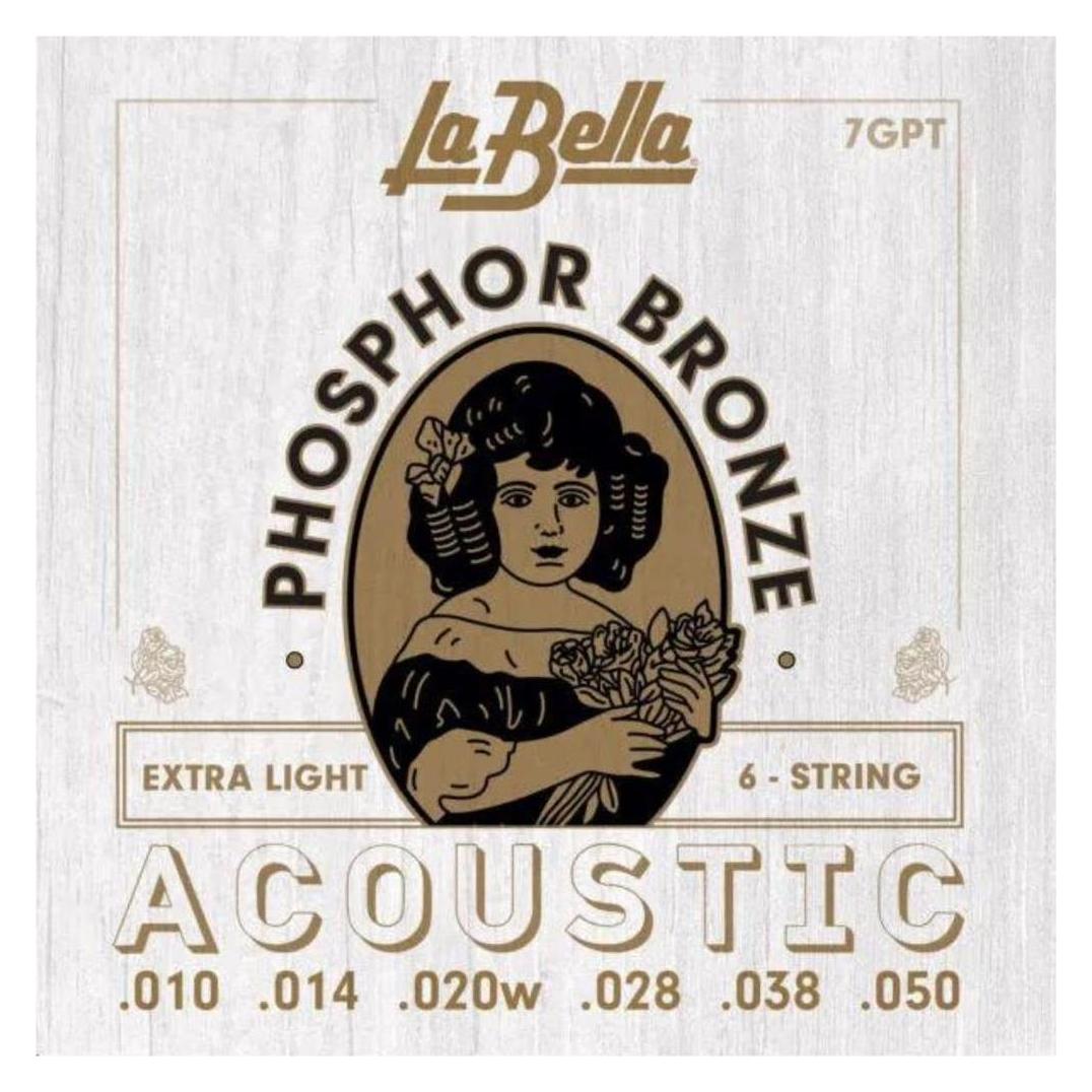 La Bella 7GPT Phosphor Bronze 010/050 (6x, Gitarre, 0.05") (46535536)