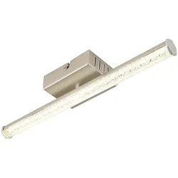 Deckenlampe Deckenleuchte Wohnzimmerlampe silber Kristalllampe LED L 34, 2 cm