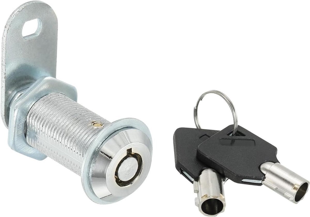 Cam Lock Cilinderslot voor Kastenbeveiliging - Zilver - 40mm Lengte