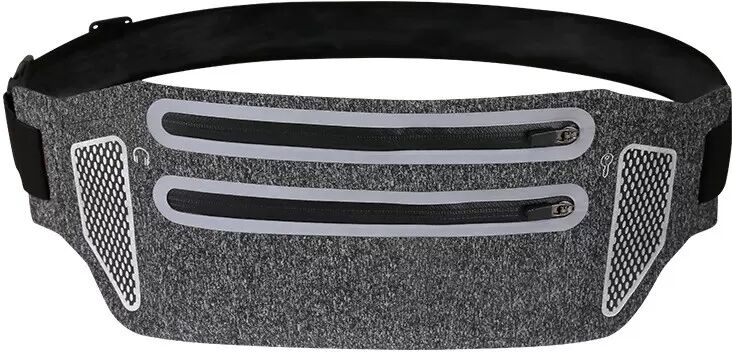 INF Ultra-schlanker Laufgürtel Bauchtasche für Telefone Grau