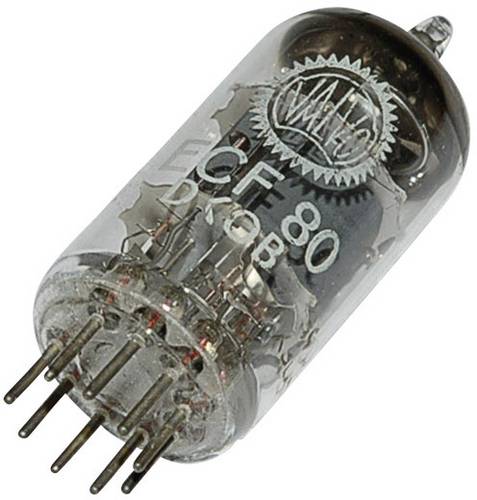 BTB Vertrieb ECF 80 = 6 BL 8 Elektronenröhre Triode-Pentode 100 V, 170V 14 mA, 10mA Polzahl: 9 Sockel: Noval Inhalt 1St.