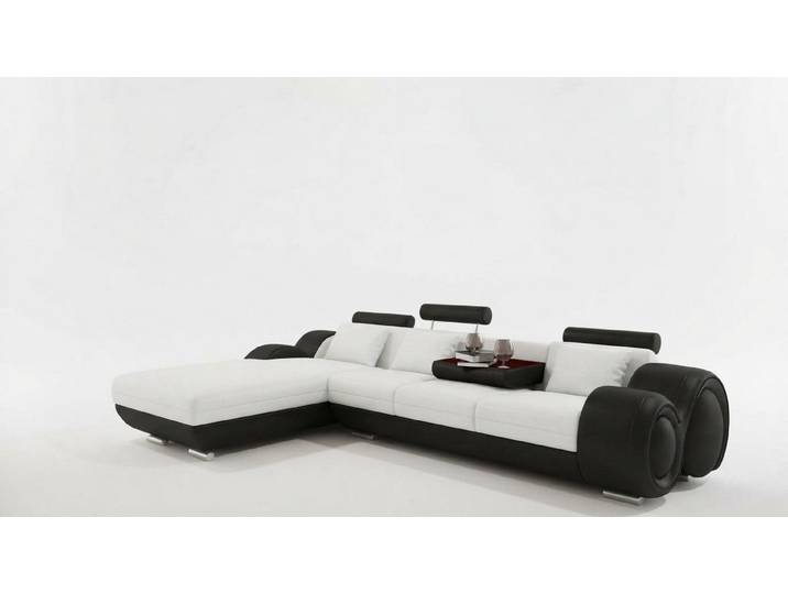 JVmoebel Ecksofa Patentiertes Design Ecksofa mit USB-Anschlüssen und Lederpolster, Made in Europa