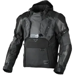 Macna Tryton NightEye wasserdichte Motorrad Leder-/Textiljacke XXL