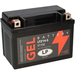 Batterie 12V 11,2Ah für Motorrad Startbatterie MG LTZ14-S