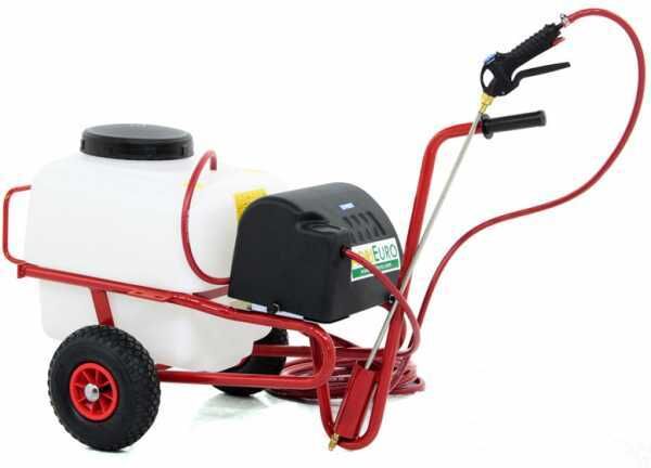 AgriEuro Premium Pompa irroratrice elettrica carrellata M2015011 - A batteria 12V - 50L