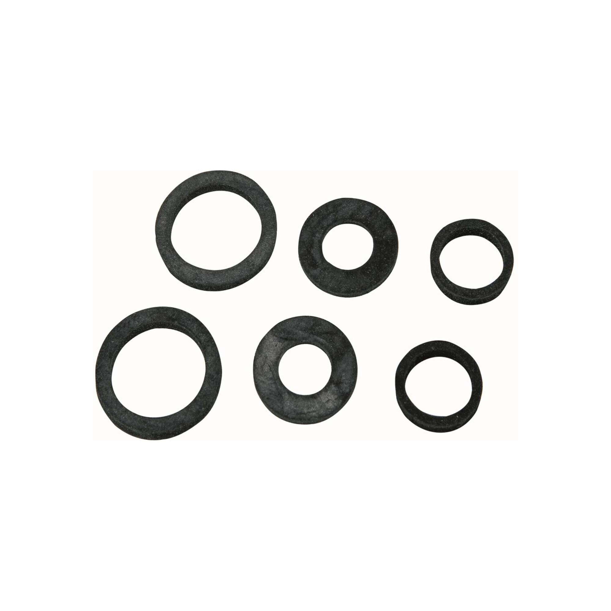 KIRCHHOFF Schlauchverschraubungs- dichtung-Sortiment Gummi, für 1/2" 3/4" 1" (3x2) (98696890)