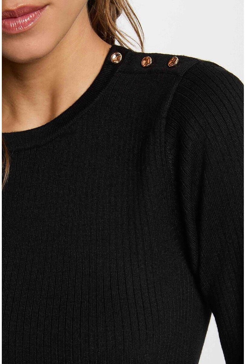 MORGAN Robe tricot details boucle